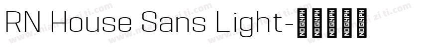 RN House Sans Light字体转换